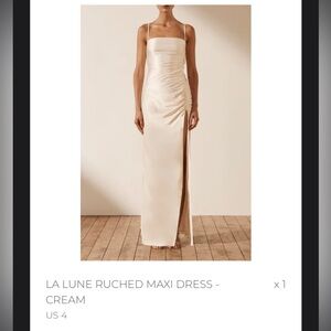 NWT Ruched Maxi Dress